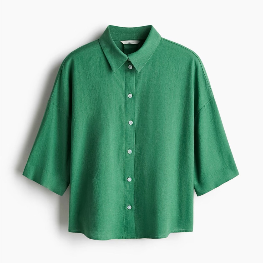 NWT - H&M - Linen Blend Shirt